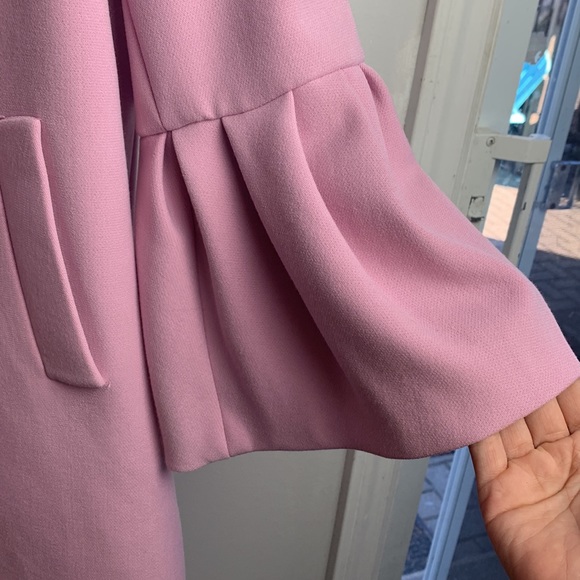 Nwt Zara pink spring bell sleeve coat - Picture 3 of 10